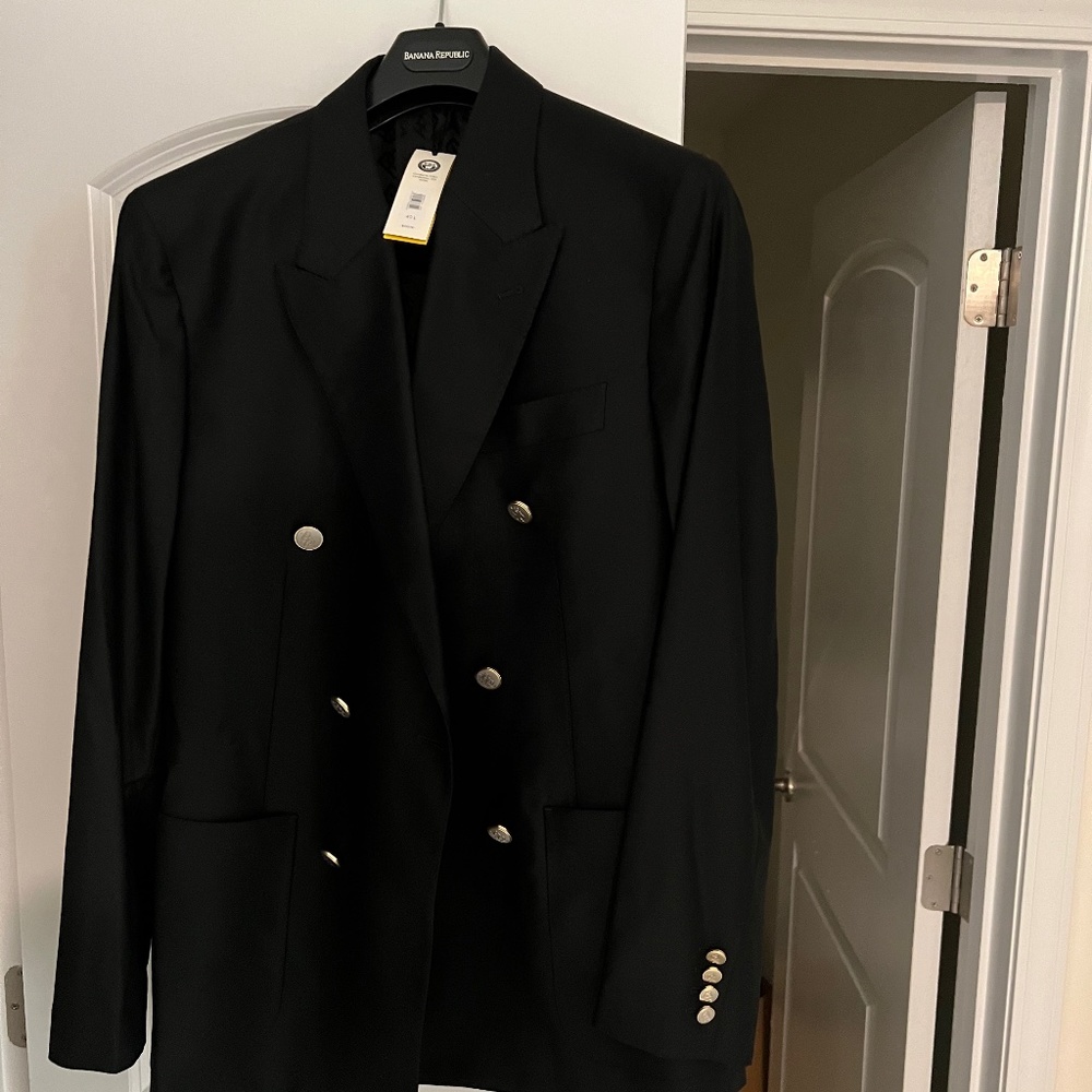 Barque Double-Breasted Suit Jacket